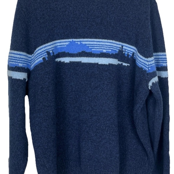 L.L. Bean NWT Blue Knit Logo Classic Ragg Lambs Wool Crew Sweater Mens Size 3XL - Picture 5 of 5